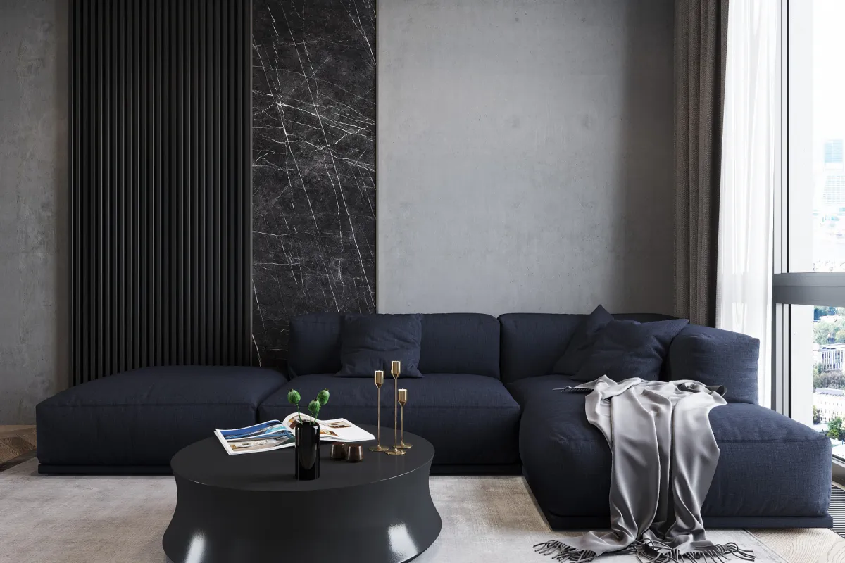 Интерьер в темных тонах