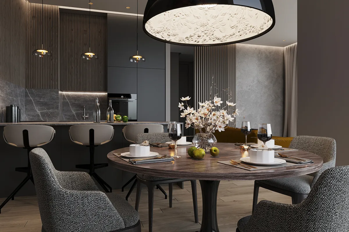 Интерьер в серых тонах